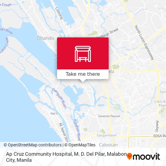 Ap Cruz Community Hospital, M. D. Del Pilar, Malabon City map