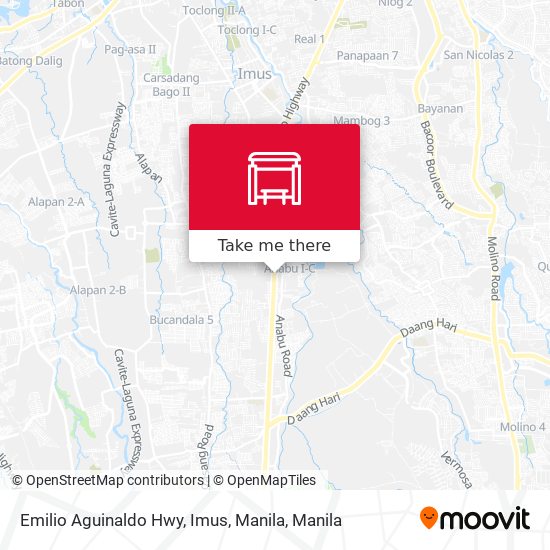 Emilio Aguinaldo Hwy, Imus, Manila map