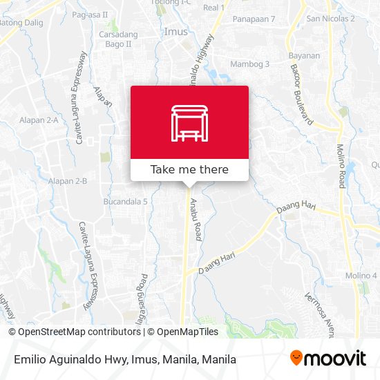 Emilio Aguinaldo Hwy, Imus, Manila map
