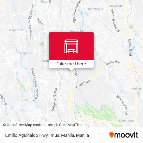 Emilio Aguinaldo Hwy, Imus, Manila map