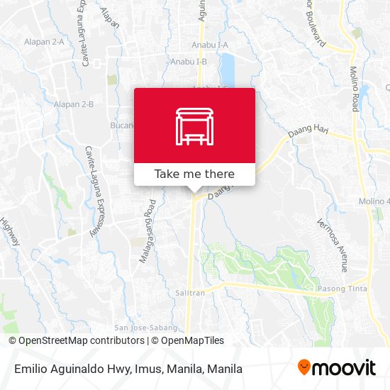 Emilio Aguinaldo Hwy, Imus, Manila map
