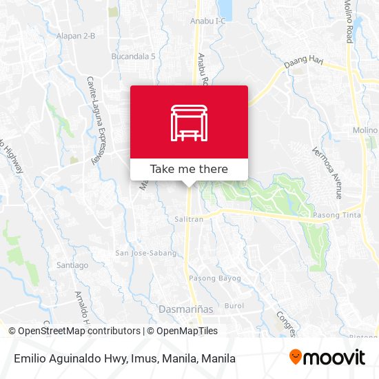 Emilio Aguinaldo Hwy, Imus, Manila map