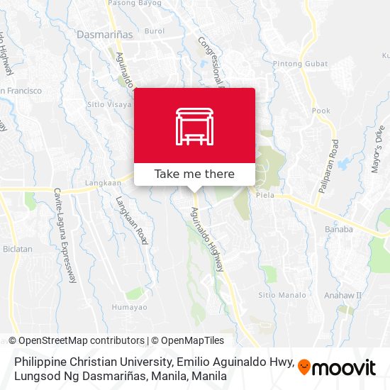 Philippine Christian University, Emilio Aguinaldo Hwy, Lungsod Ng Dasmariñas, Manila map
