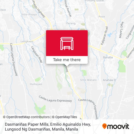Dasmariñas Paper Mills, Emilio Aguinaldo Hwy, Lungsod Ng Dasmariñas, Manila map