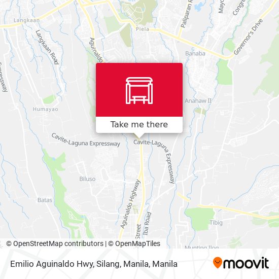 Emilio Aguinaldo Hwy, Silang, Manila map
