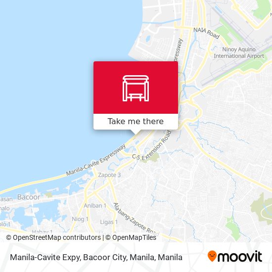 Manila-Cavite Expy, Bacoor City, Manila map