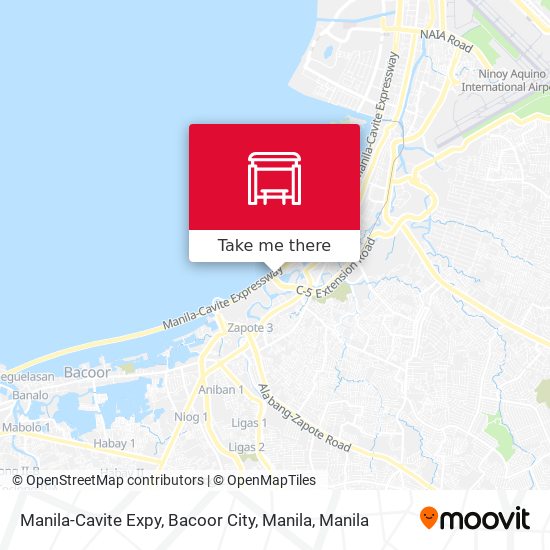 Manila-Cavite Expy, Bacoor City, Manila map