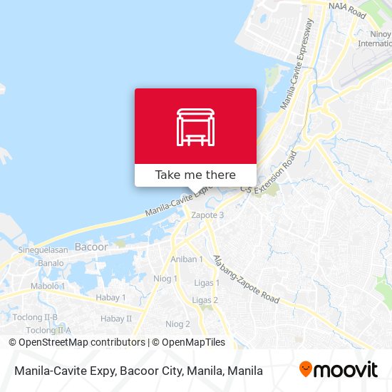 Manila-Cavite Expy, Bacoor City, Manila map