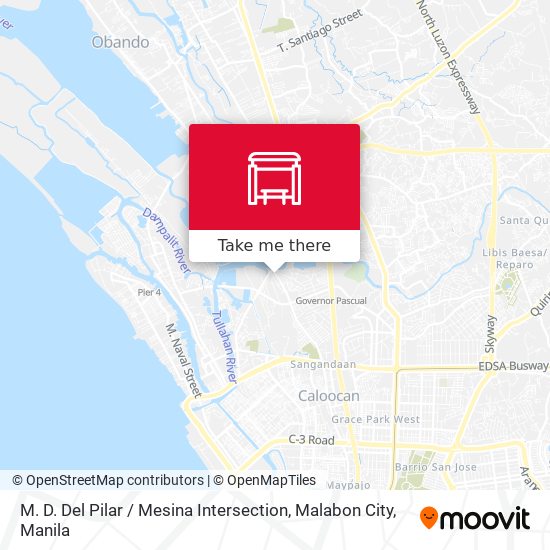 M. D. Del Pilar / Mesina Intersection, Malabon City map