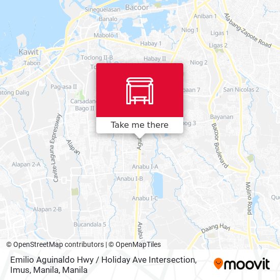 Emilio Aguinaldo Hwy / Holiday Ave Intersection, Imus, Manila map