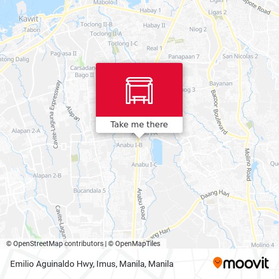 Emilio Aguinaldo Hwy, Imus, Manila map