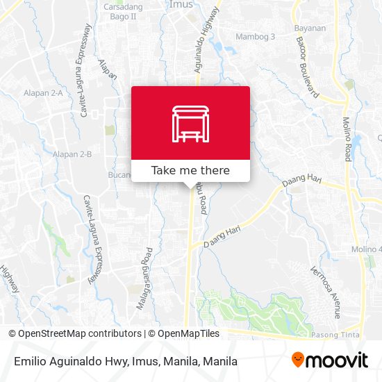 Emilio Aguinaldo Hwy, Imus, Manila map
