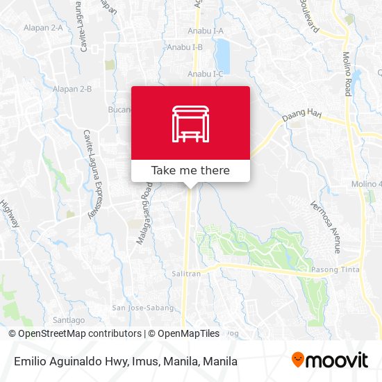 Emilio Aguinaldo Hwy, Imus, Manila map
