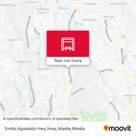 Emilio Aguinaldo Hwy, Imus, Manila map
