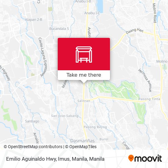 Emilio Aguinaldo Hwy, Imus, Manila map