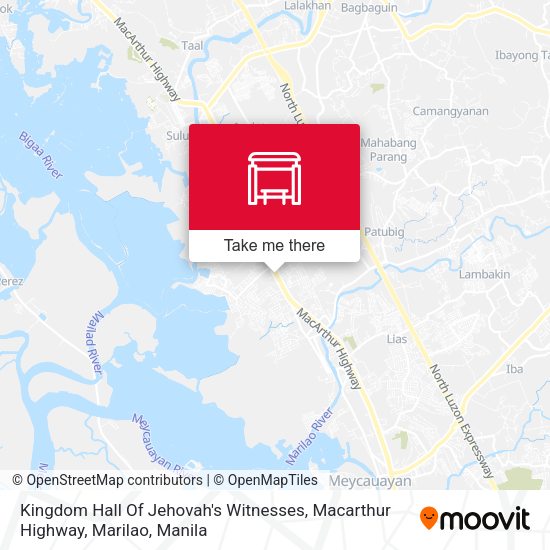 Kingdom Hall Of Jehovah's Witnesses, Macarthur Highway, Marilao map