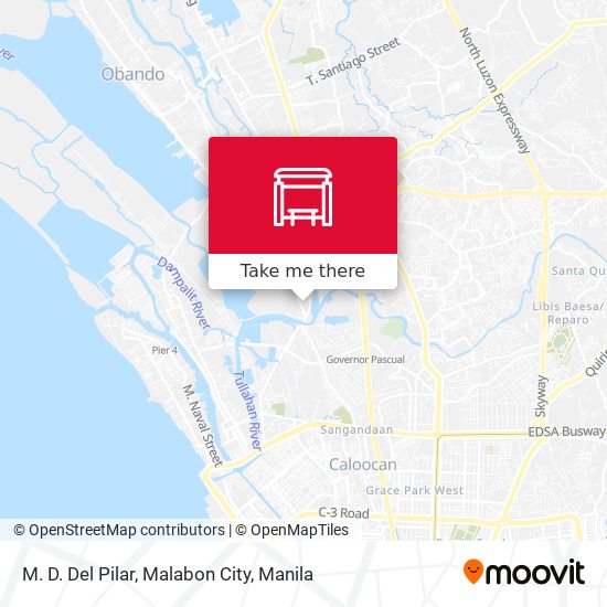 M. D. Del Pilar, Malabon City map