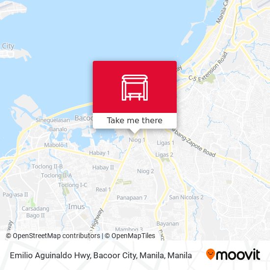 Emilio Aguinaldo Hwy, Bacoor City, Manila map