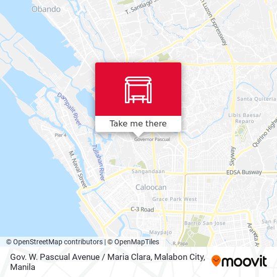 Gov. W. Pascual Avenue / Maria Clara, Malabon City map