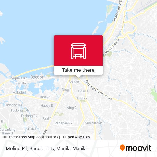 Molino Rd, Bacoor City, Manila map