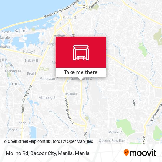 Molino Rd, Bacoor City, Manila map