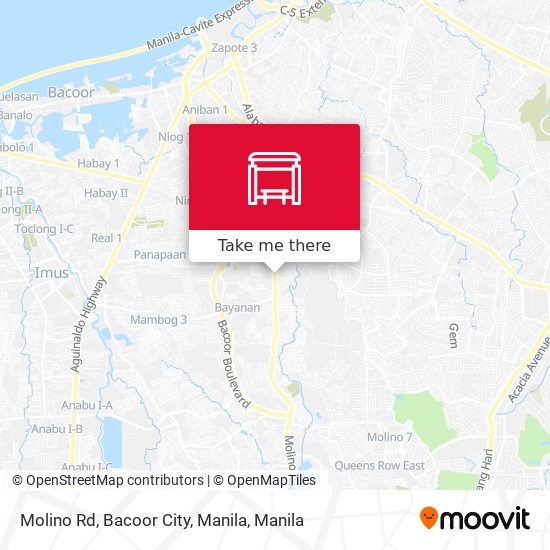 Molino Rd, Bacoor City, Manila map