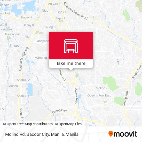 Molino Rd, Bacoor City, Manila map