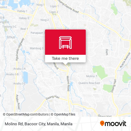 Molino Rd, Bacoor City, Manila map