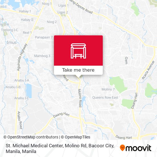 St. Michael Medical Center, Molino Rd, Bacoor City, Manila map
