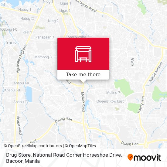 Drug Store, National Road Corner Horseshoe Drive, Bacoor map
