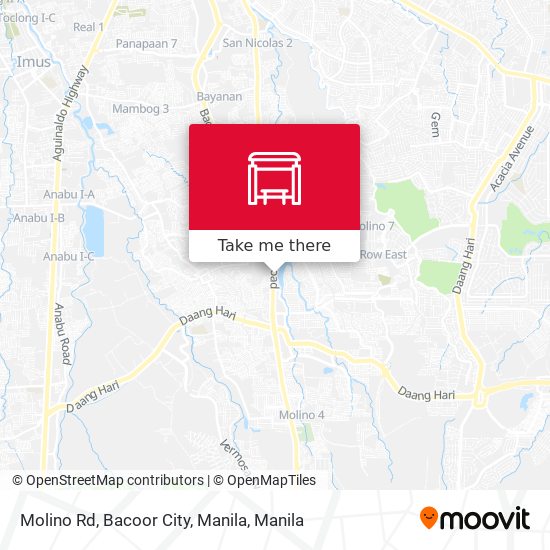 Molino Rd, Bacoor City, Manila map