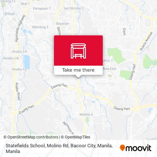 Statefields School, Molino Rd, Bacoor City, Manila map