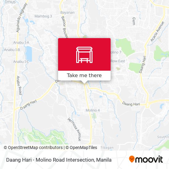 Daang Hari - Molino Road Intersection map
