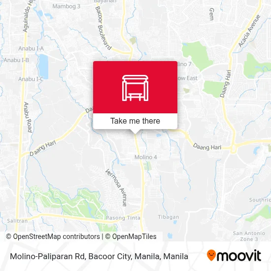 Molino-Paliparan Rd, Bacoor City, Manila map