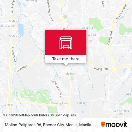 Molino-Paliparan Rd, Bacoor City, Manila map