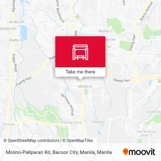Molino-Paliparan Rd, Bacoor City, Manila map