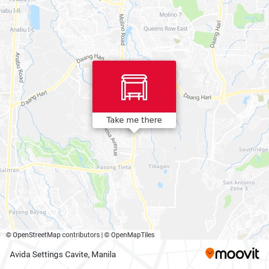 Avida Settings Cavite map