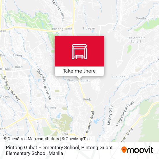 Pintong Gubat Elementary School, Pintong Gubat Elementary School map