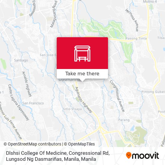 Dlshsi College Of Medicine, Congressional Rd, Lungsod Ng Dasmariñas, Manila map