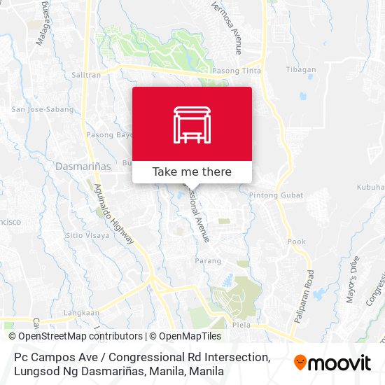 Pc Campos Ave / Congressional Rd Intersection, Lungsod Ng Dasmariñas, Manila map
