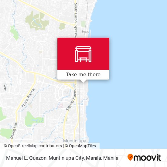 Manuel L. Quezon, Muntinlupa City, Manila map