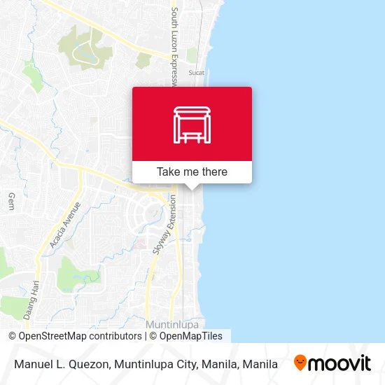 Manuel L. Quezon, Muntinlupa City, Manila map