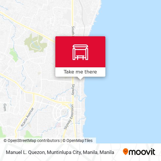 Manuel L. Quezon, Muntinlupa City, Manila map