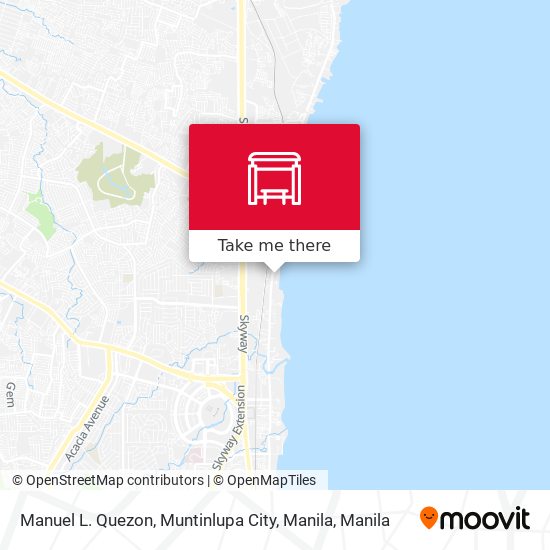 Manuel L. Quezon, Muntinlupa City, Manila map