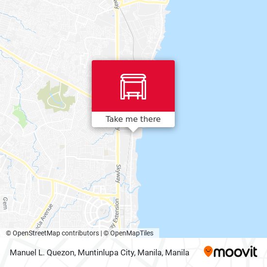 Manuel L. Quezon, Muntinlupa City, Manila map