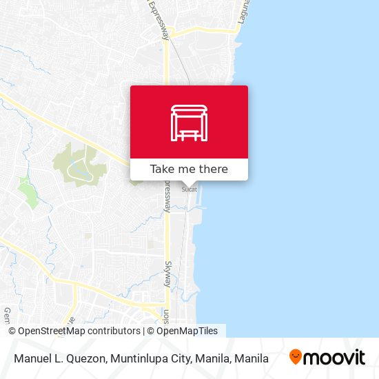 Manuel L. Quezon, Muntinlupa City, Manila map