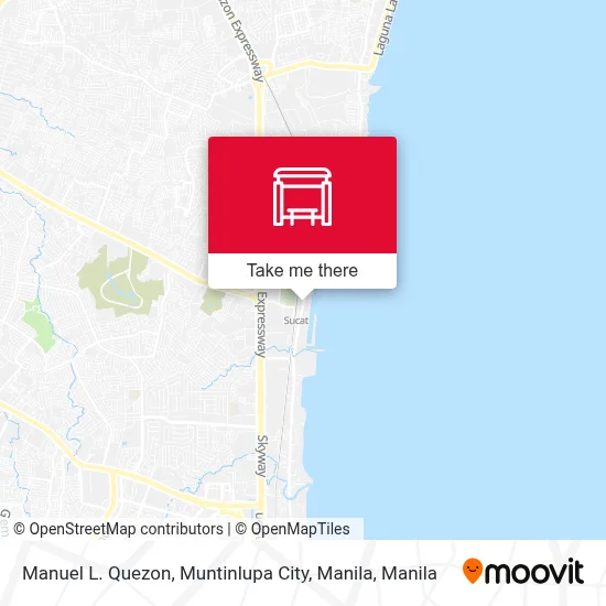 Manuel L. Quezon, Muntinlupa City, Manila map