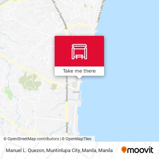 Manuel L. Quezon, Muntinlupa City, Manila map