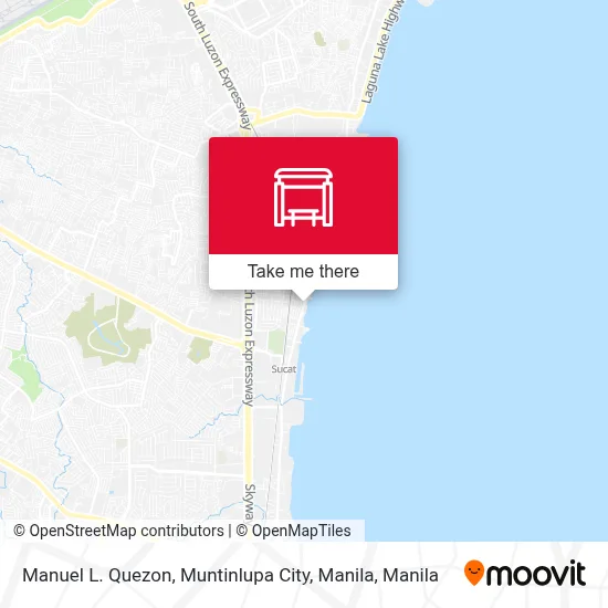 Manuel L. Quezon, Muntinlupa City, Manila map