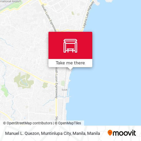 Manuel L. Quezon, Muntinlupa City, Manila map